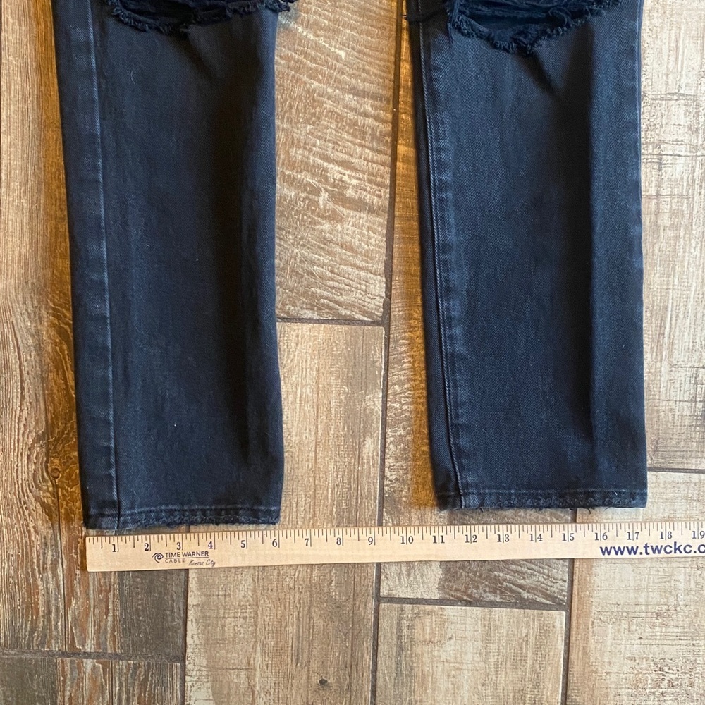 Pistola black high-rise jeans feature knee distressing - Picture 9 of 10
